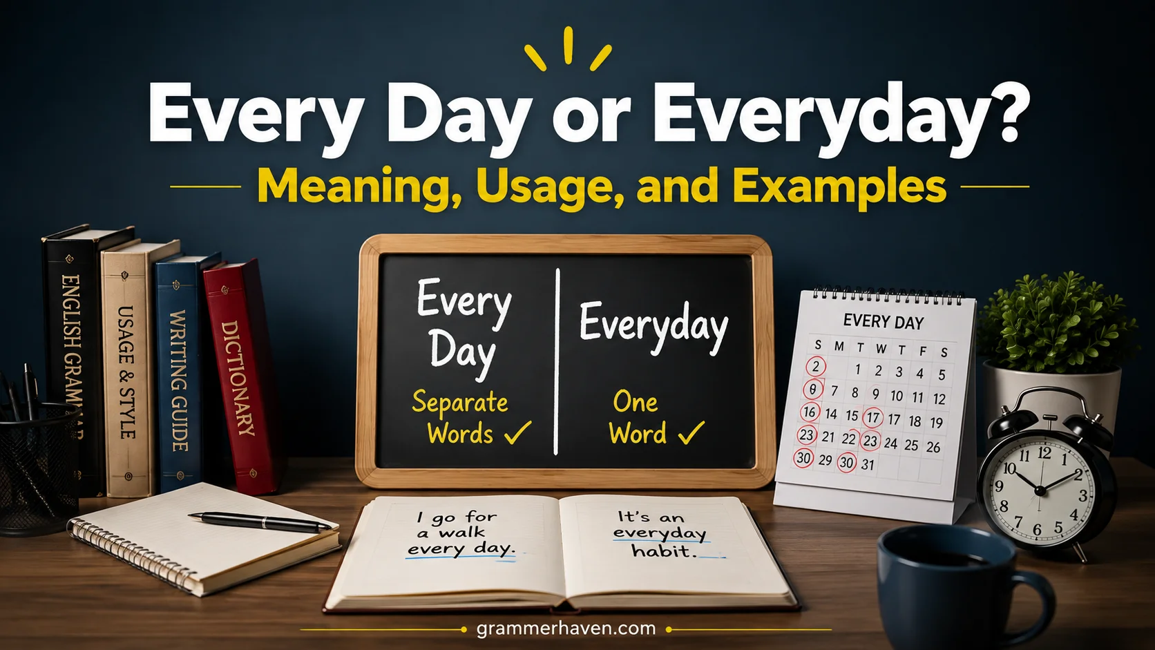 Every Day or Everyday? Meaning, Usage, and Examples 