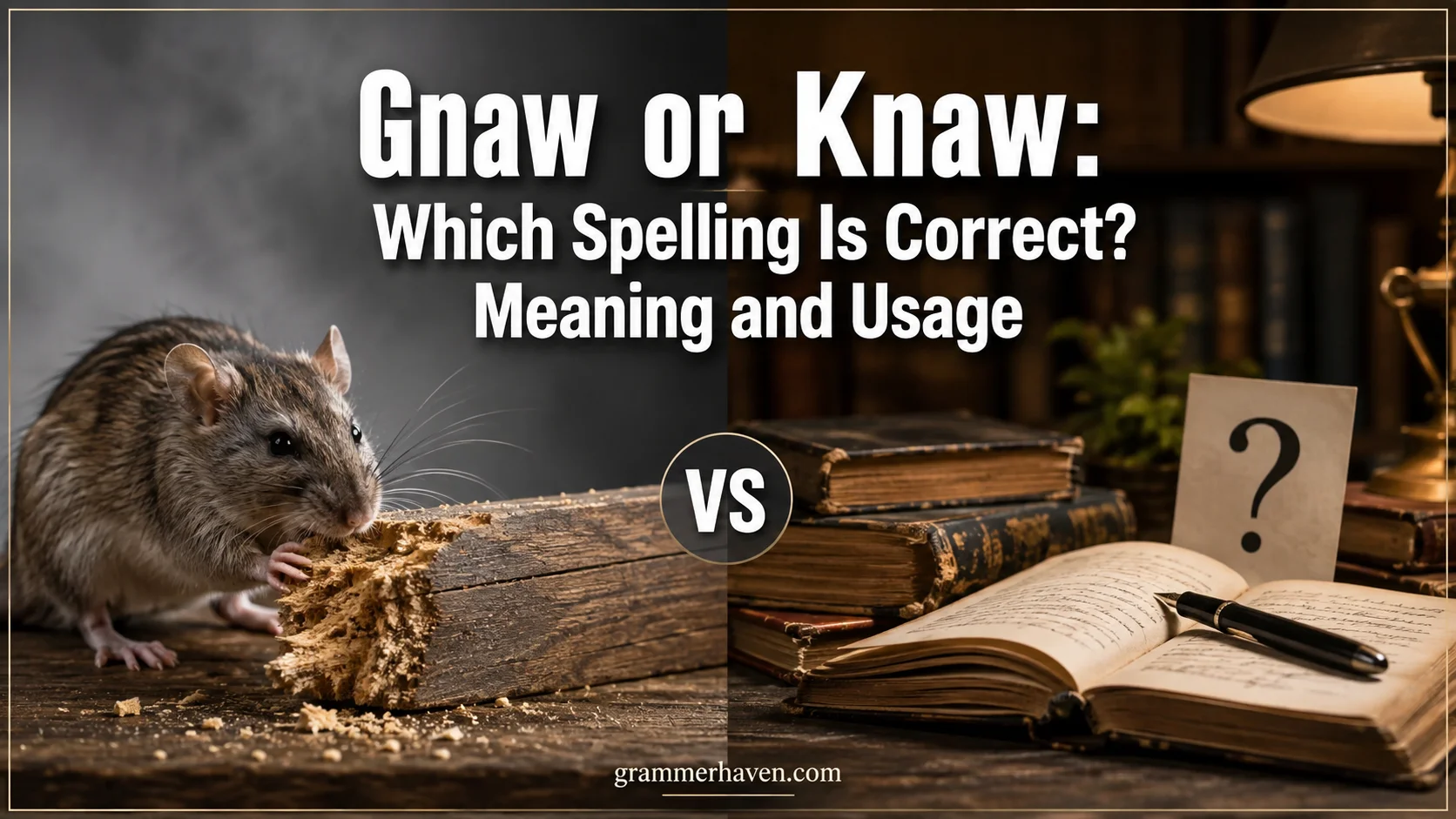Gnaw or Knaw: Which Spelling Is Correct? Meaning and Usage 