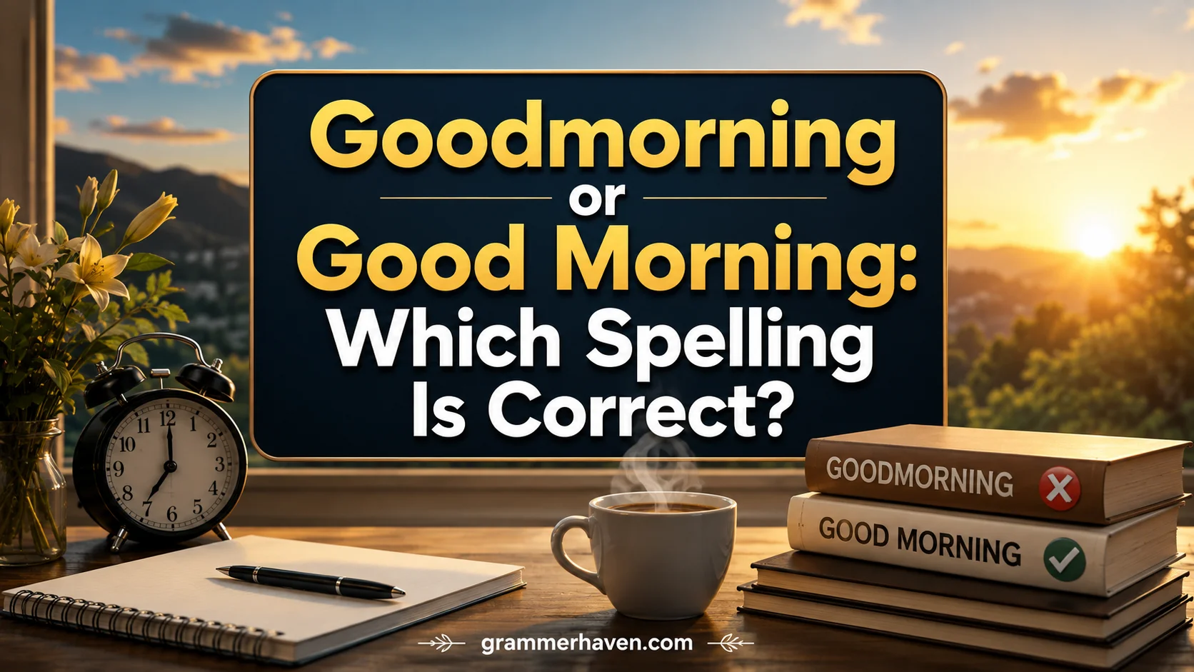 Goodmorning or Good Morning: Which Spelling Is Correct?