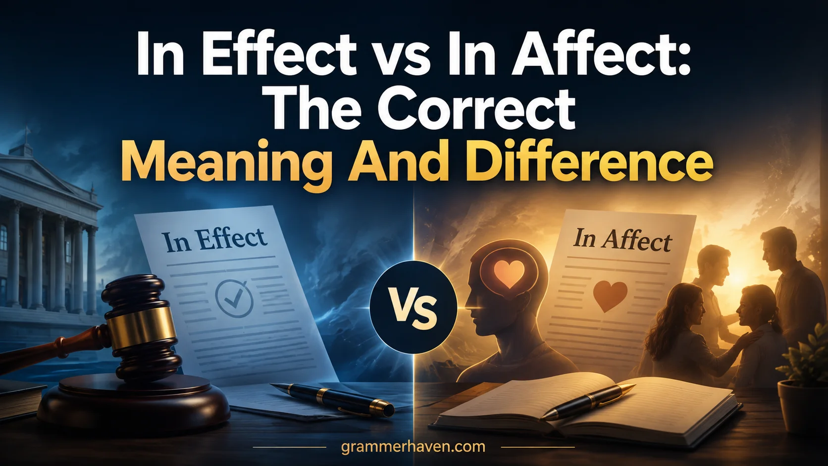 In Effect vs In Affect: The Correct   Meaning And Difference