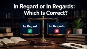 In Regard or In Regards: Which Is Correct?