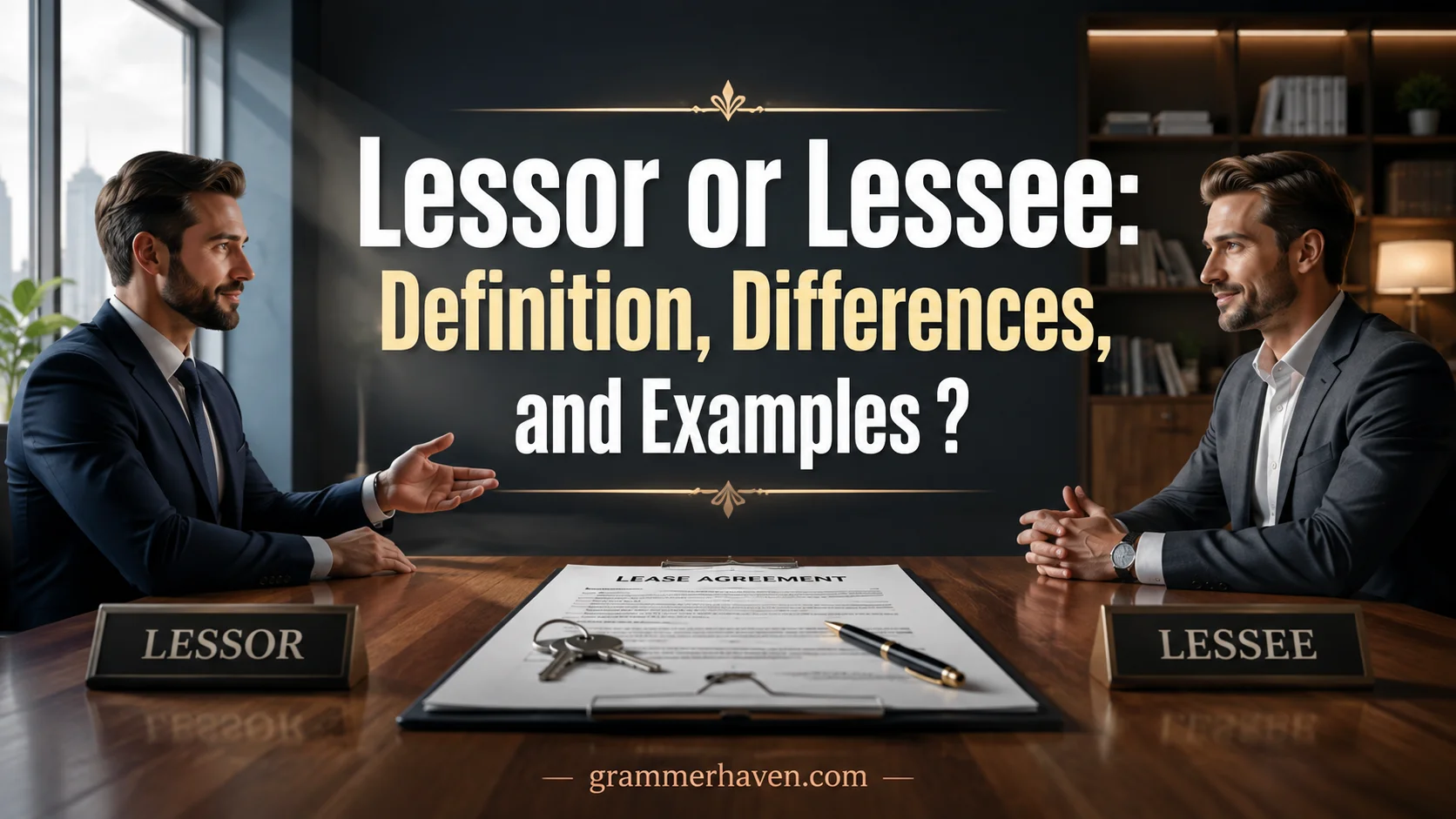 Lessor or Lessee: Definition, Differences, and Examples