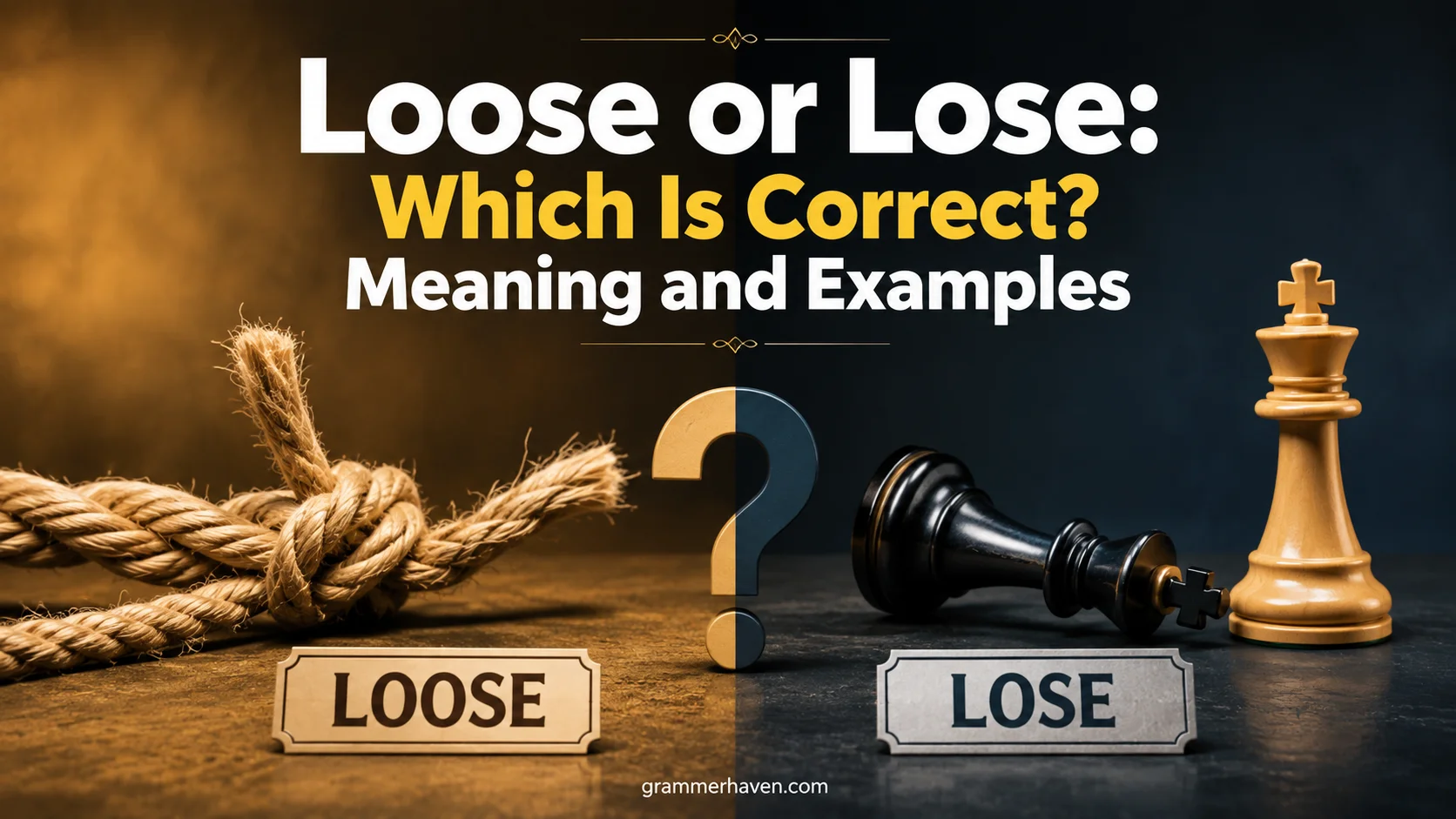 Loose or Lose: Which Is Correct? Meaning and Examples
