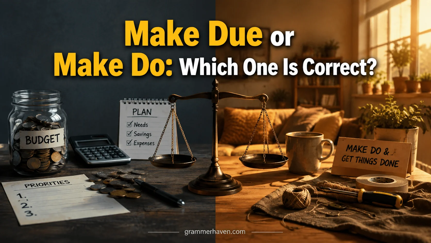 Make Due or Make Do: Which One Is Correct?