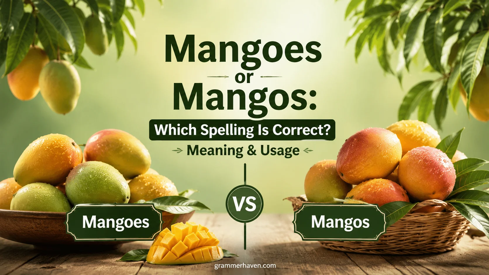 Mangoes or Mangos: Which Spelling Is Correct? Meaning & Usage