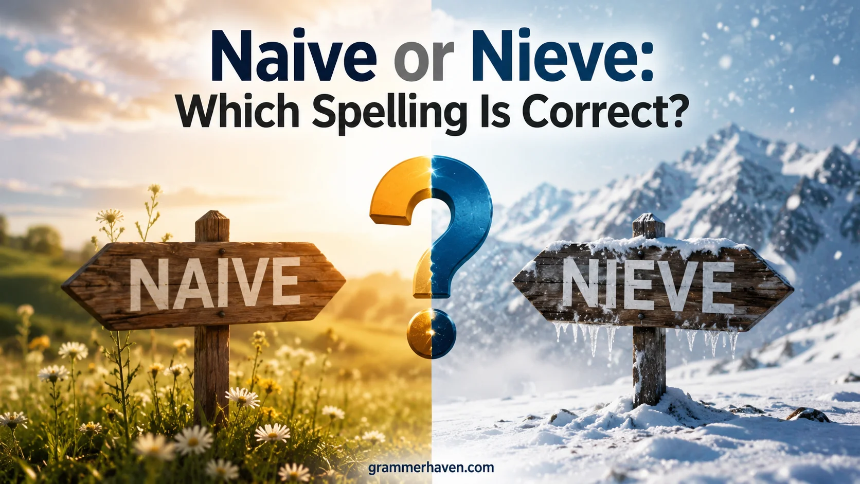 Naive or Nieve: Which Spelling Is Correct?