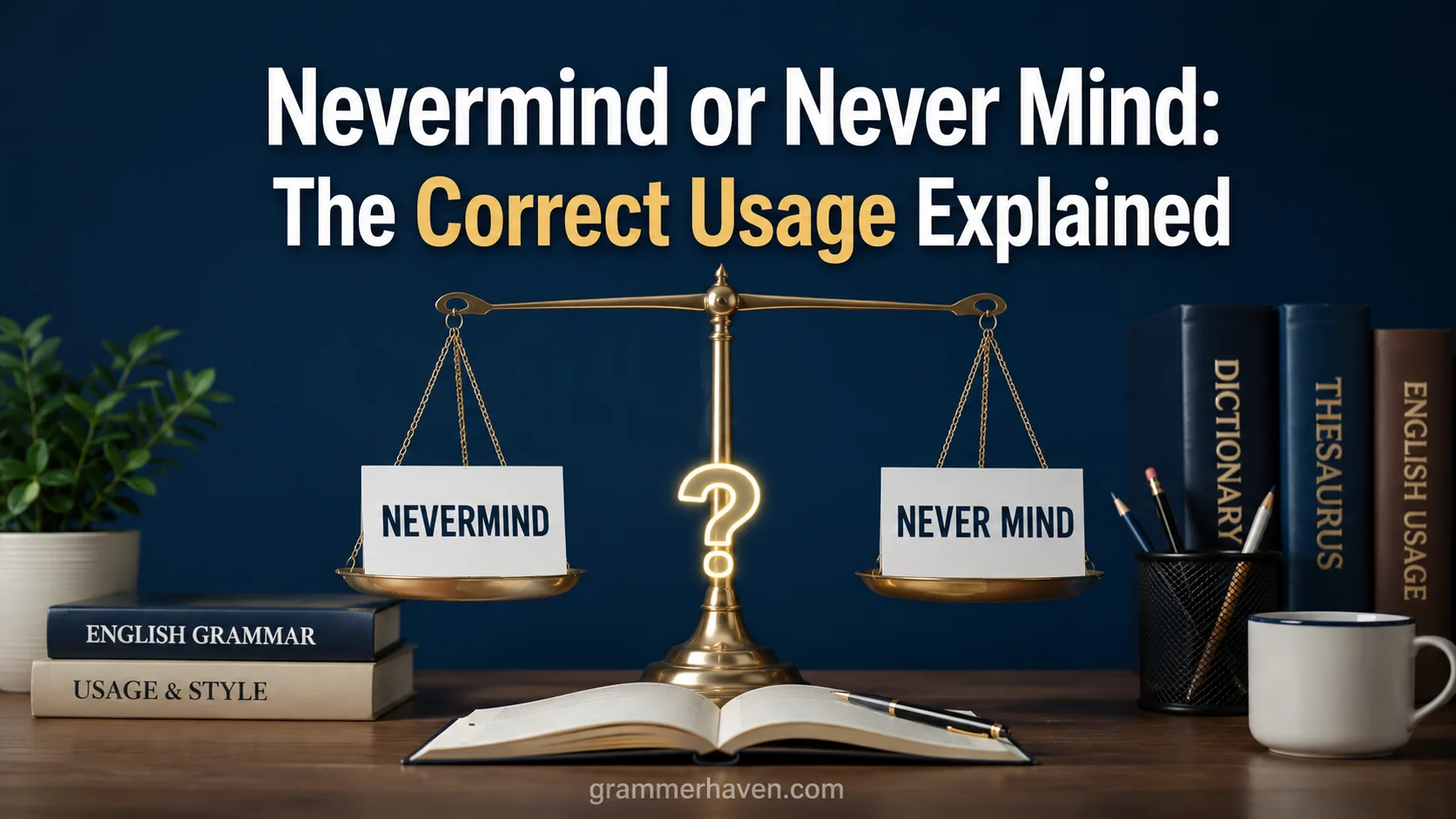 Nevermind or Never Mind: The Correct Usage Explained 