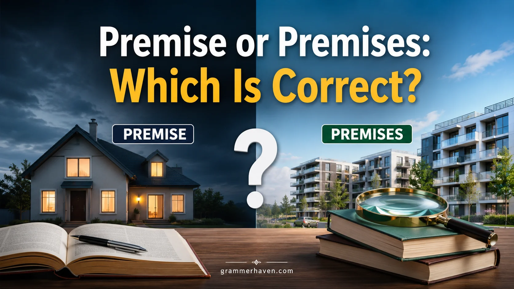 Premise or Premises: Which Is Correct?