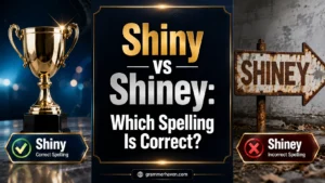 Shiny vs Shiney: Which Spelling Is Correct?