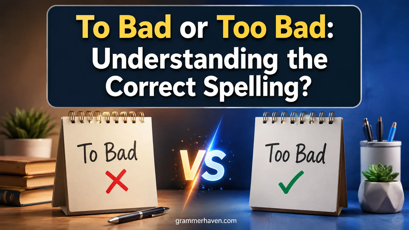 To Bad or Too Bad: Understanding the Correct Spelling?