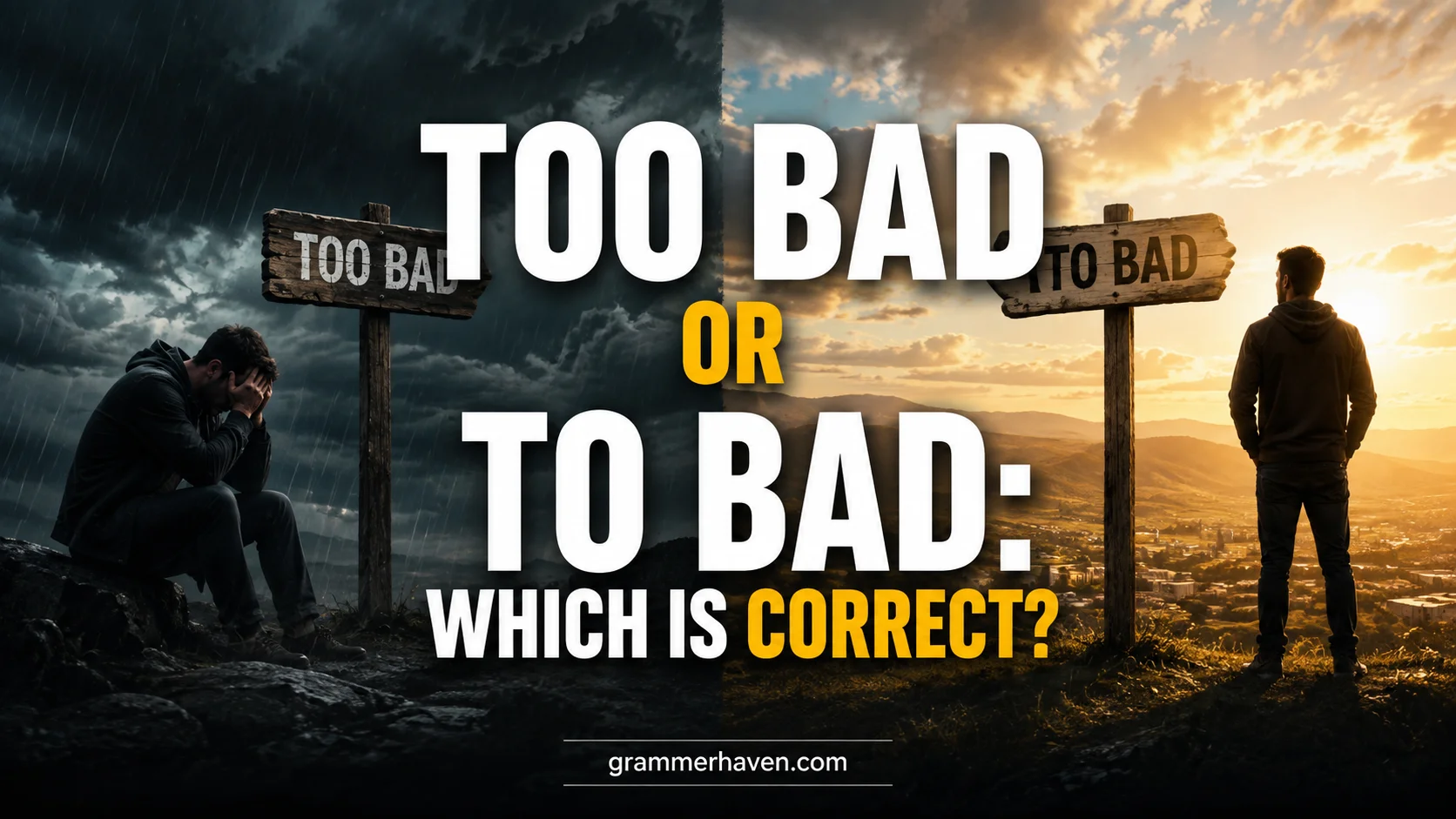 Too Bad or To Bad: Which Is Correct?