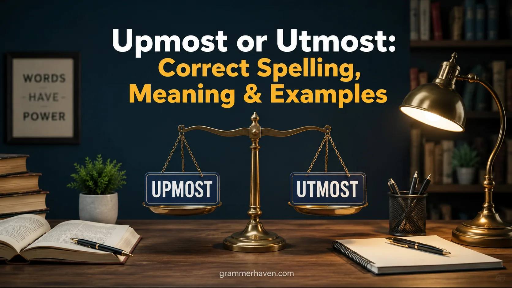 Upmost or Utmost: Correct Spelling, Meaning & Examples 