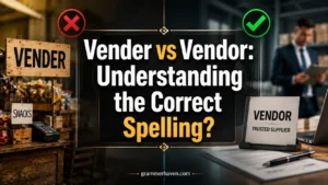 Vender vs Vendor: Understanding the Correct Spelling?