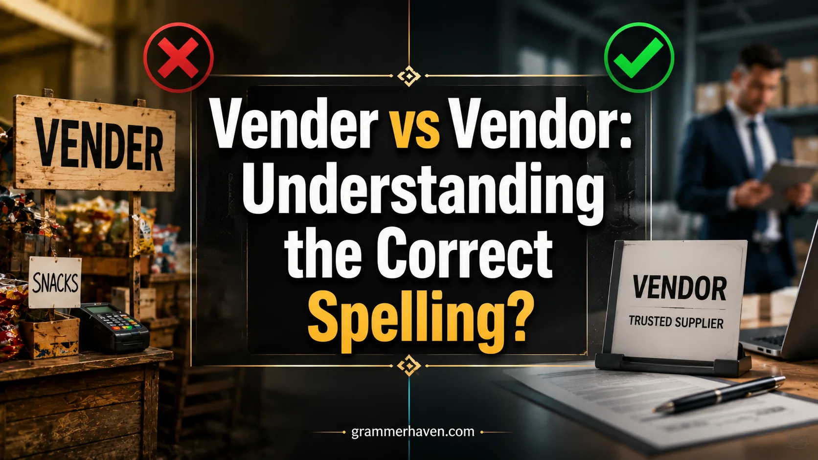 Vender vs Vendor: Understanding the Correct Spelling?