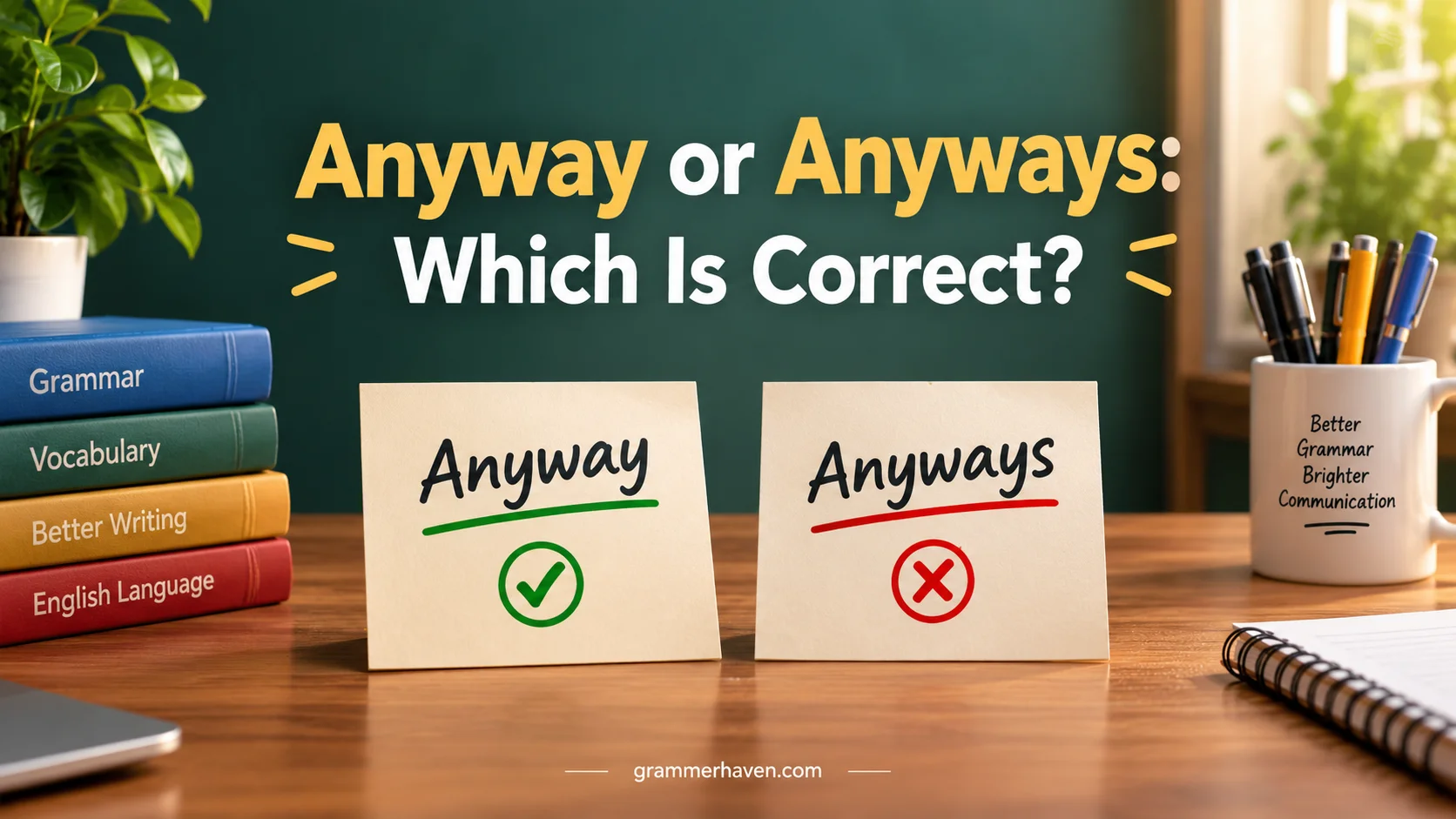 Anyway or Anyways: Which Is Correct?