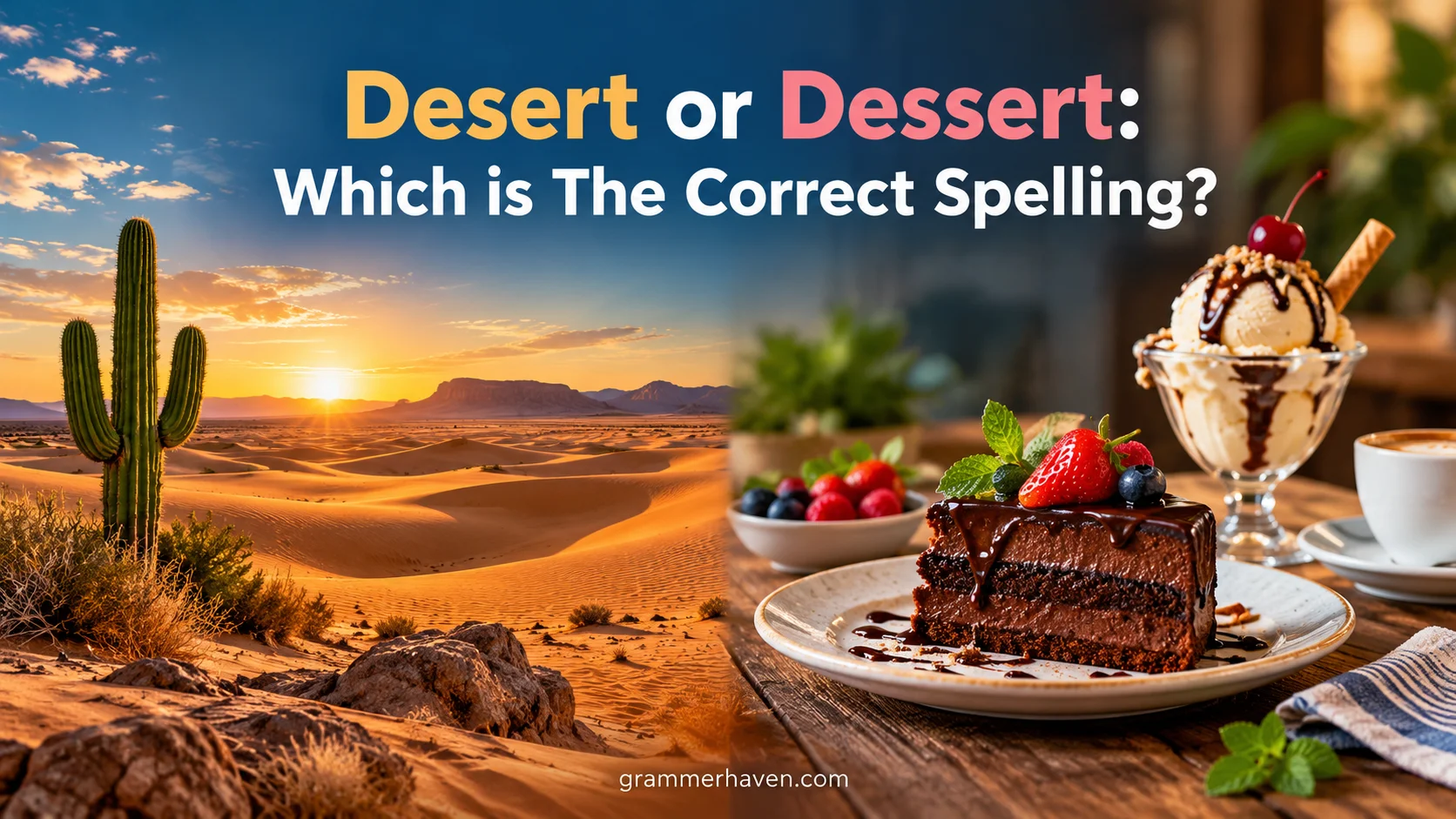 Desert or Dessert: Which is The Correct Spelling?