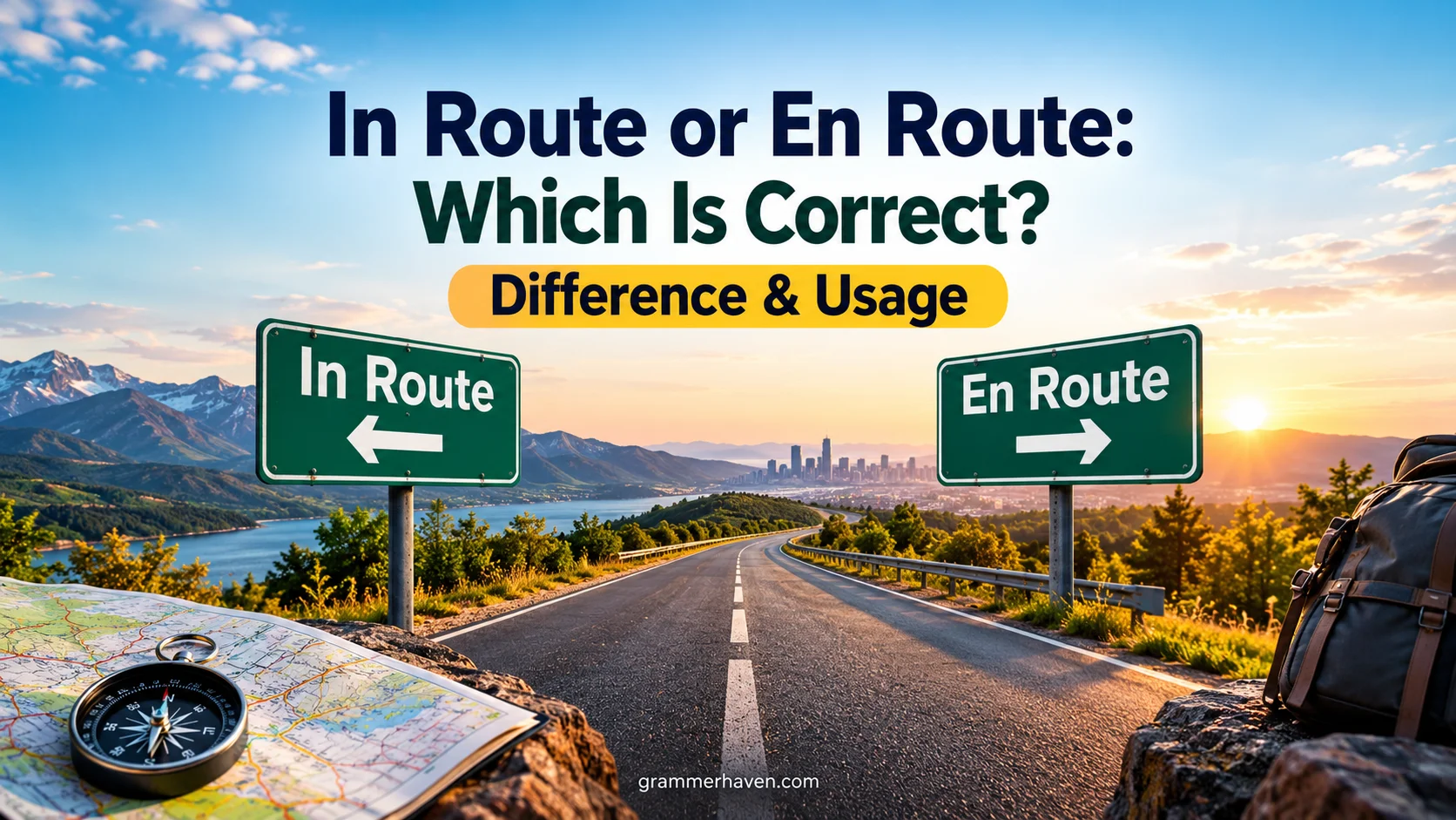 In Route or En Route: Which Is Correct? Difference & Usage
