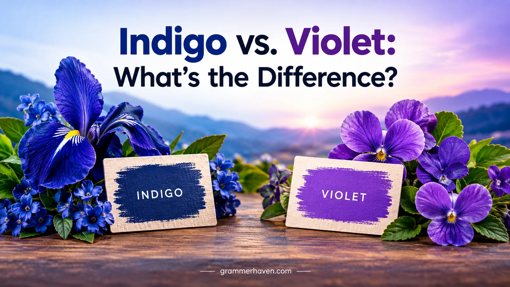 Indigo vs. Violet: What’s the Difference?