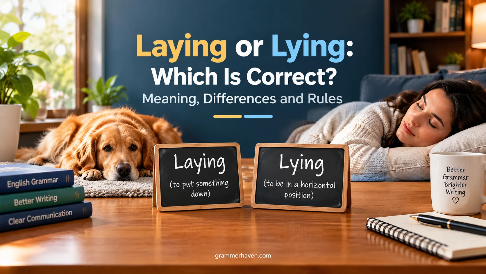 Laying or Lying: Which Is Correct? Meaning, Differences and Rules
