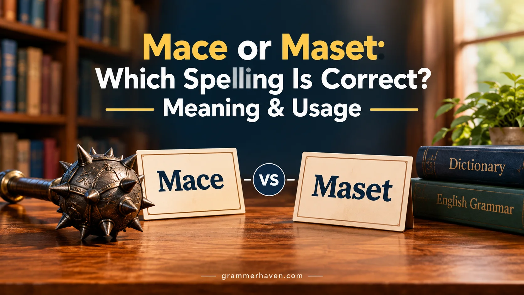 Mace or Maset: Which Spelling Is Correct? Meaning & Usage