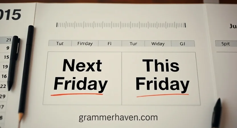 “Next Friday” vs. “This Friday”: What’s the Difference?