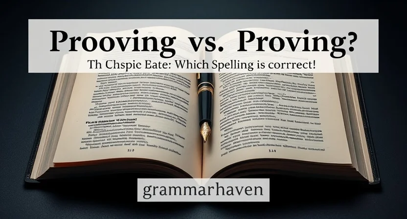 Prooving vs Proving: Which Spelling Is Correct?