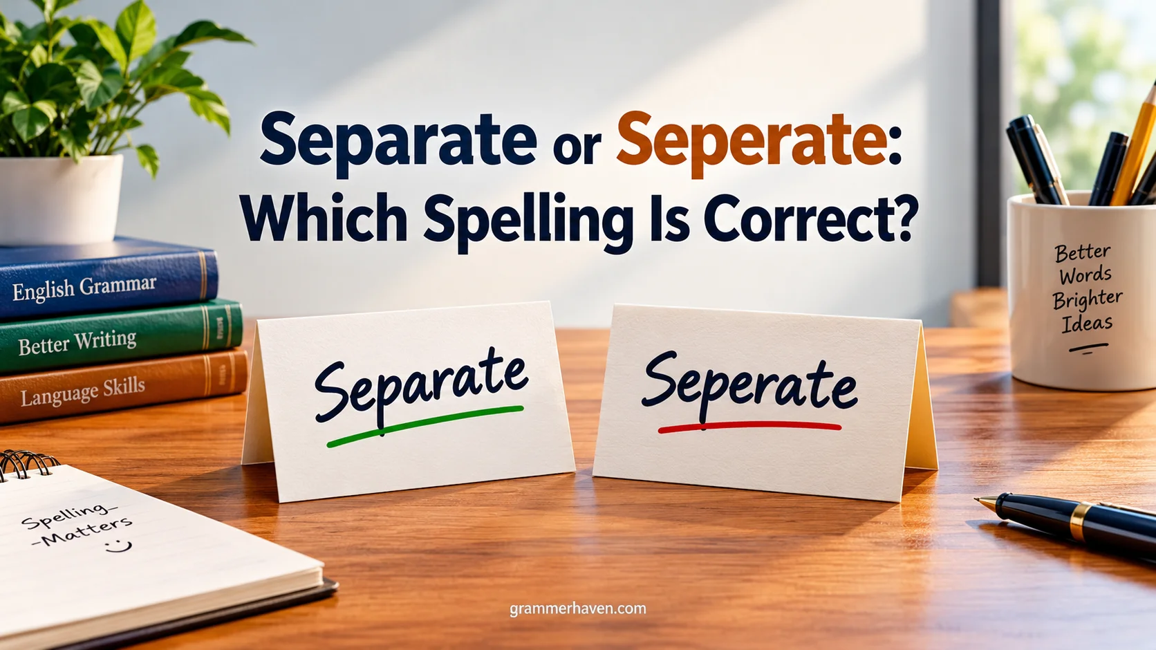 Separate or Seperate: Which Spelling Is Correct?