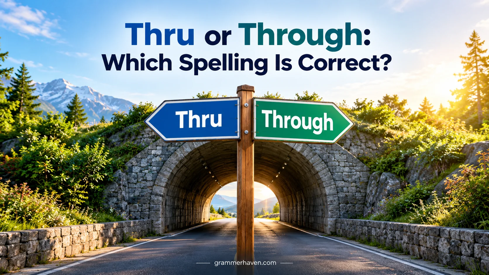Thru or Through: Which Spelling Is Correct?