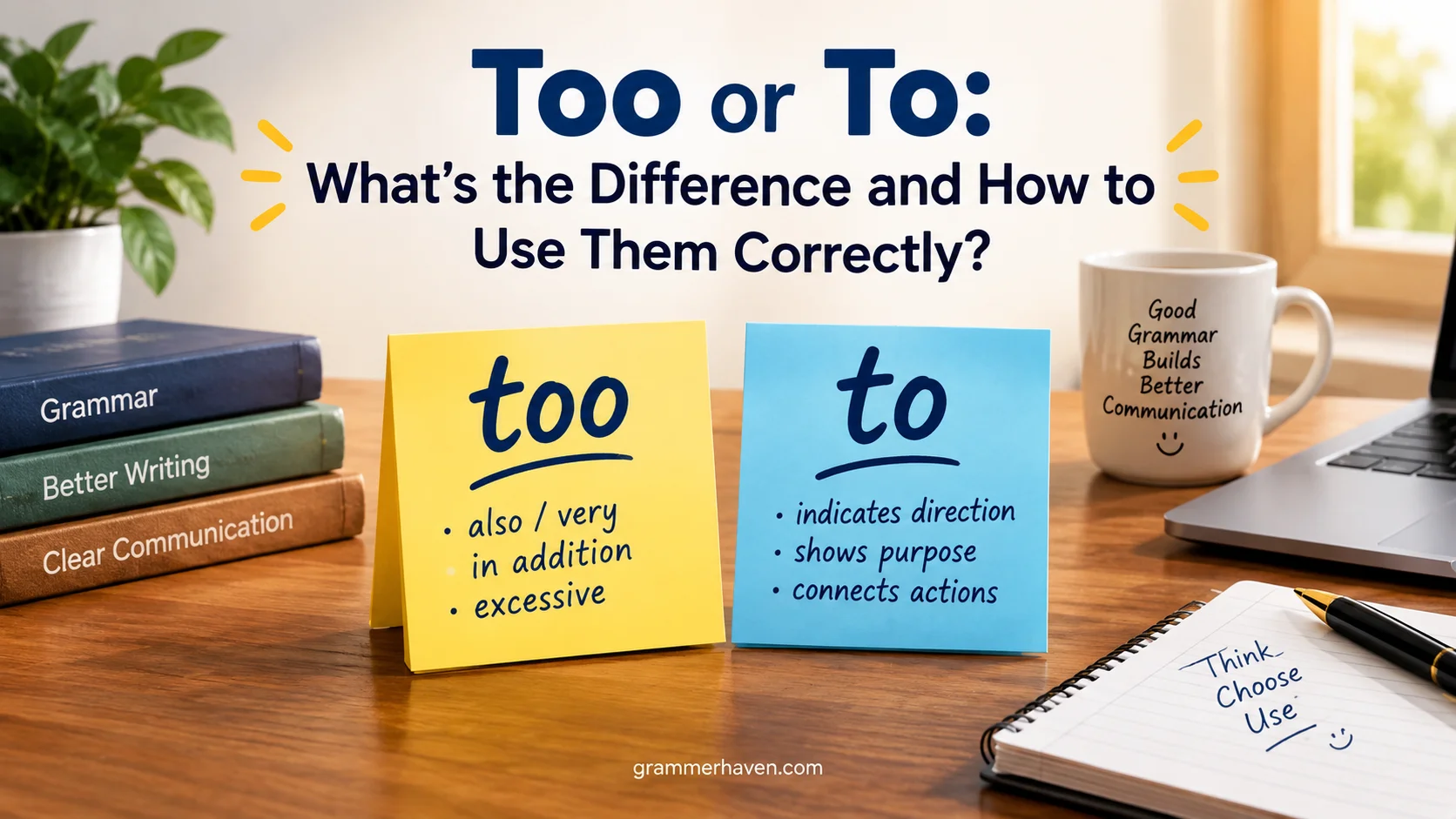 Too or To: What’s the Difference and How to Use Them Correctly?