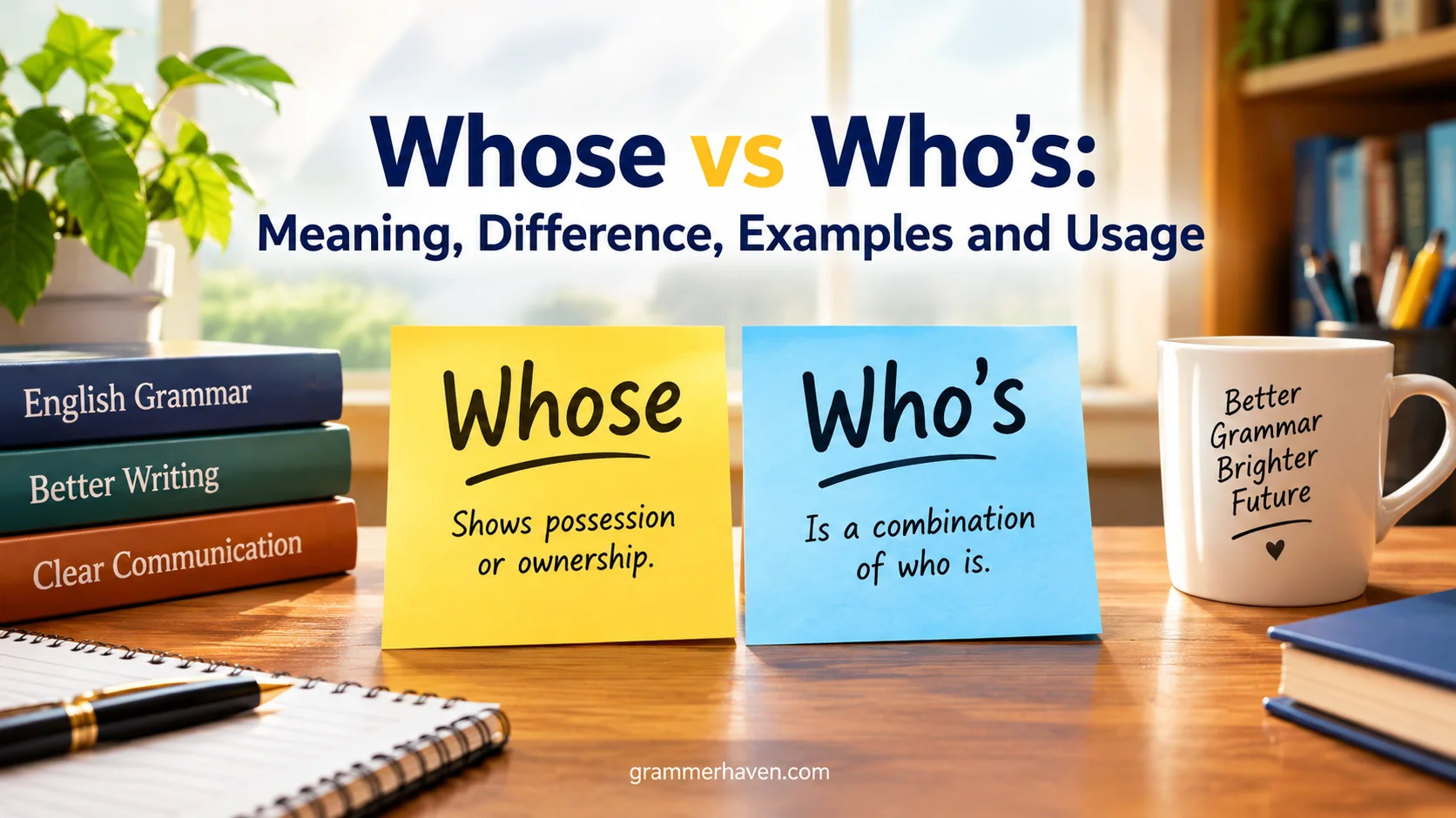 Whose vs Who’s: Meaning, Difference, Examples and Usage