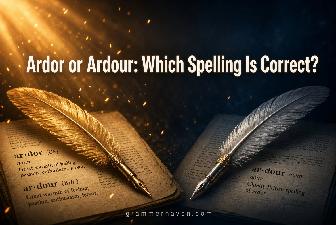 Ardor or Ardour: Which Spelling Is Correct?