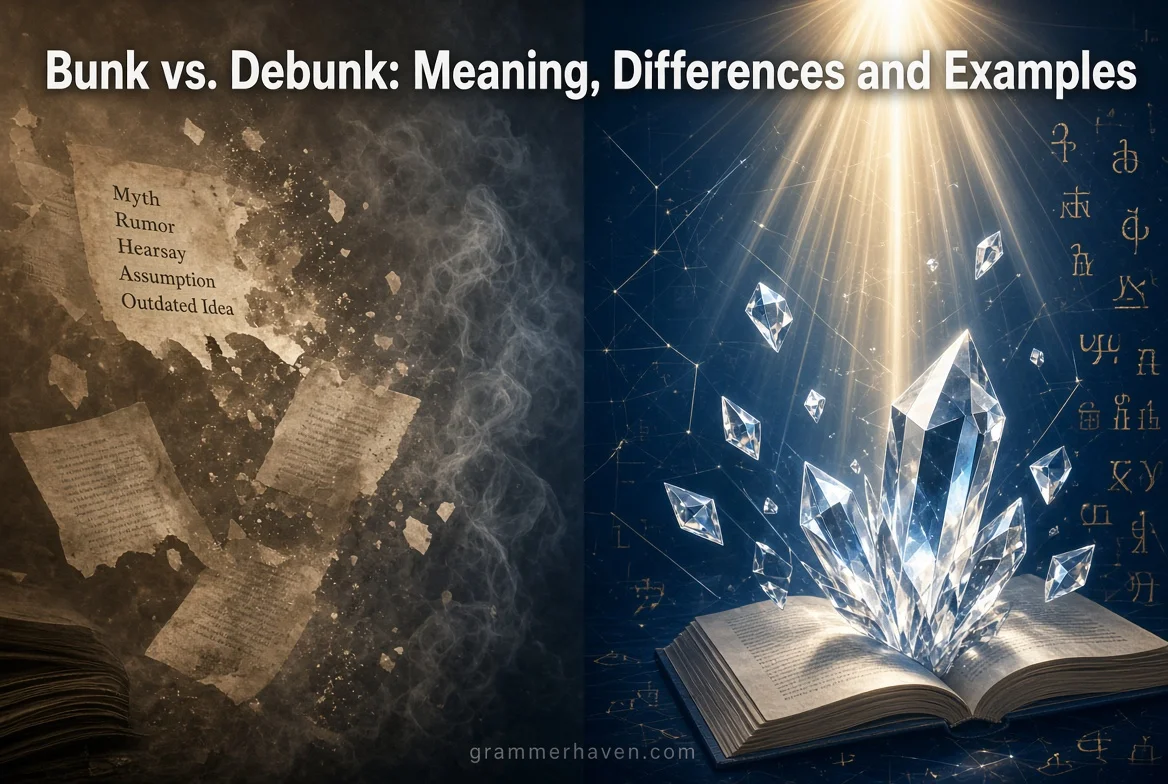 Bunk vs. Debunk: Meaning, Differences and Examples