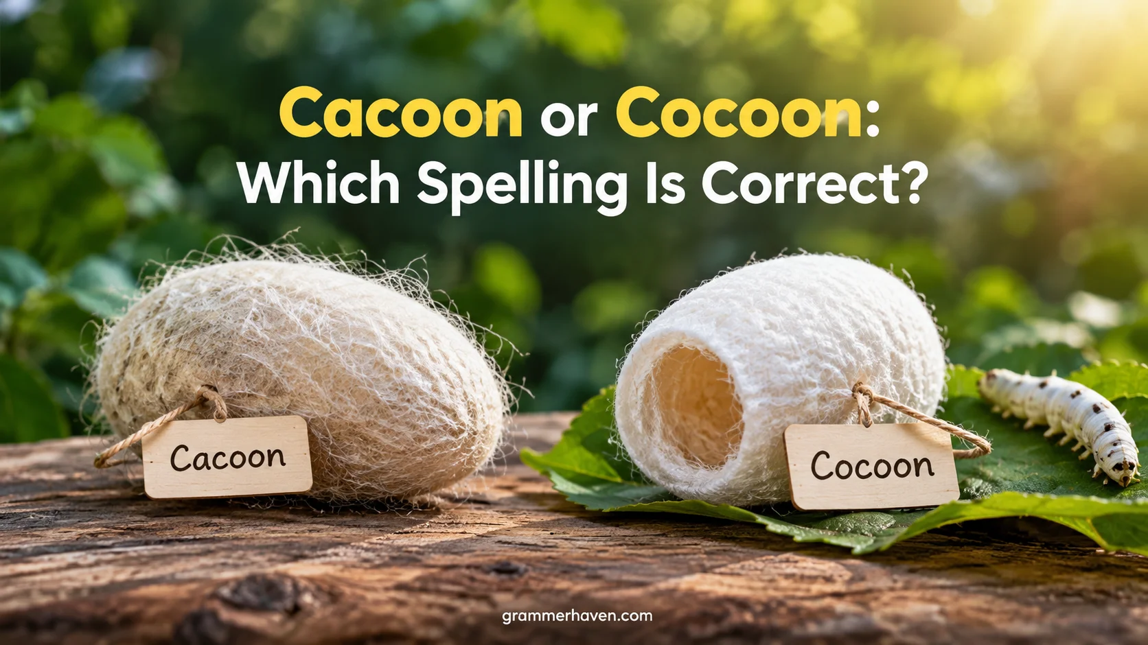 Cacoon or Cocoon: Which Spelling Is Correct?