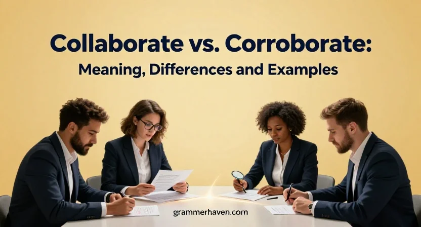 Collaborate vs. Corroborate: Meaning, Differences and Examples