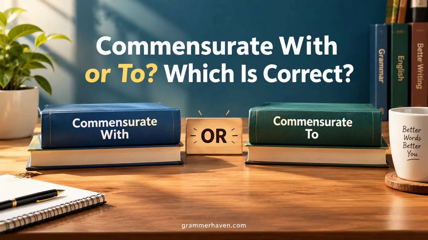 Commensurate With or To? Which Is Correct?