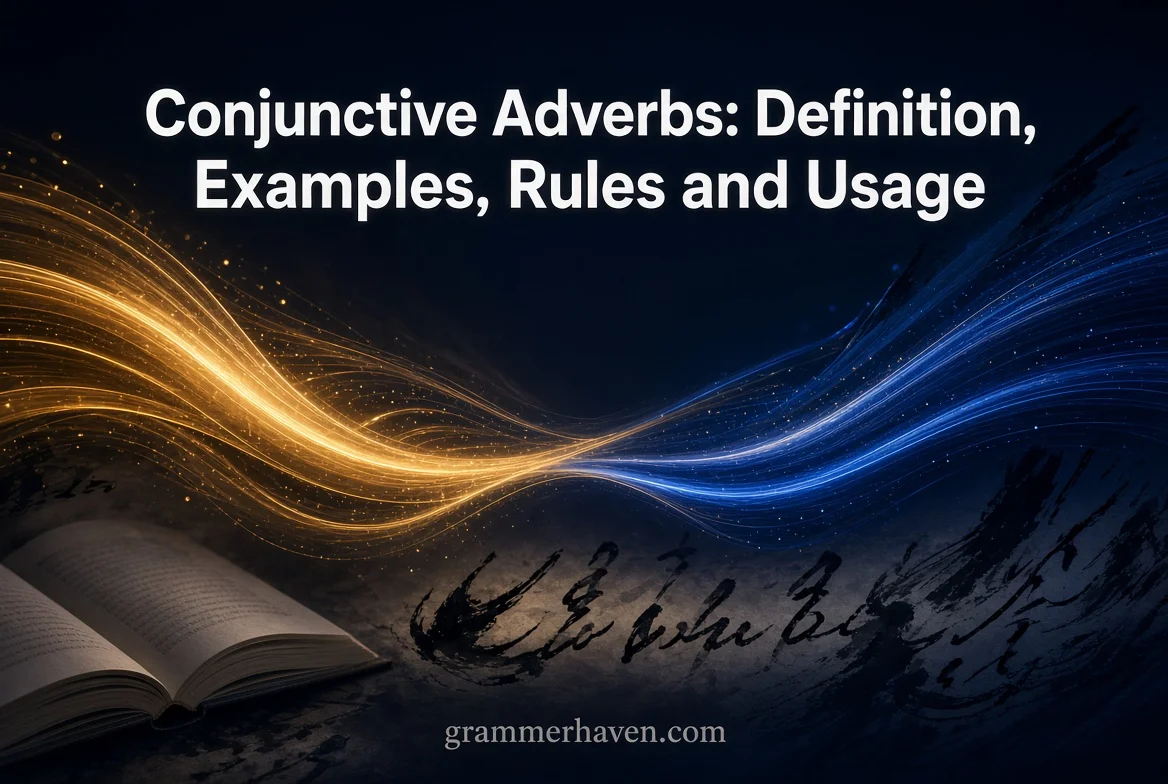 Conjunctive Adverbs: Definition, Examples, Rules and Usage