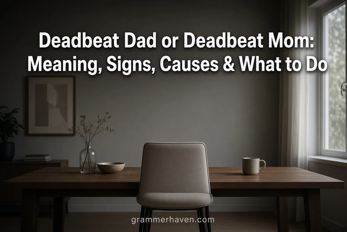 Deadbeat Dad or Deadbeat Mom: Meaning, Signs, Causes & What to Do