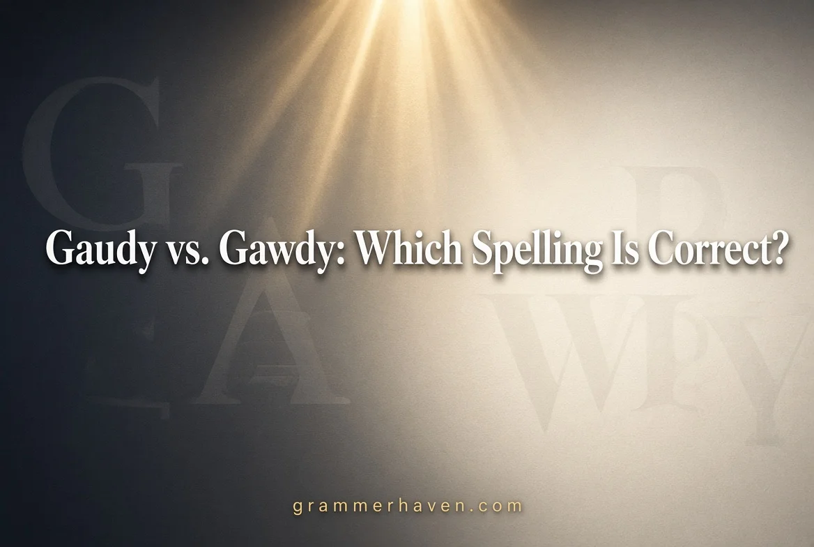 Gaudy vs. Gawdy: Which Spelling Is Correct?