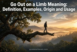 Go Out on a Limb Meaning: Definition, Examples, Origin and Usage