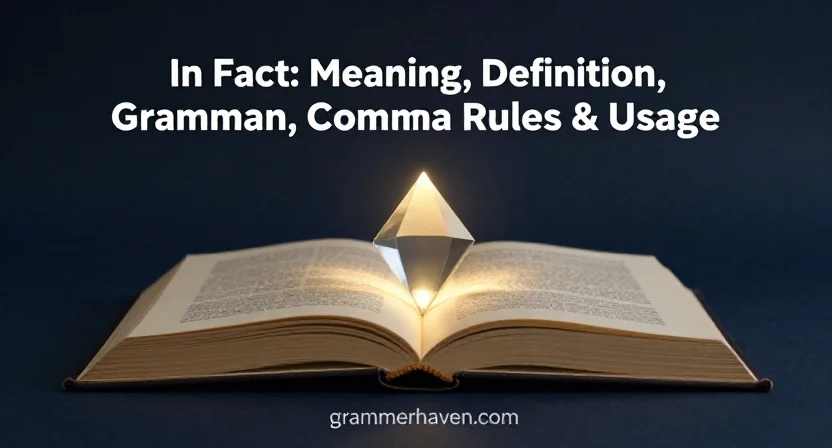 In Fact: Meaning, Definition, Grammar, Comma Rules & Usage