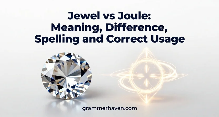 Jewel vs Joule: Meaning, Difference, Spelling and Correct Usage