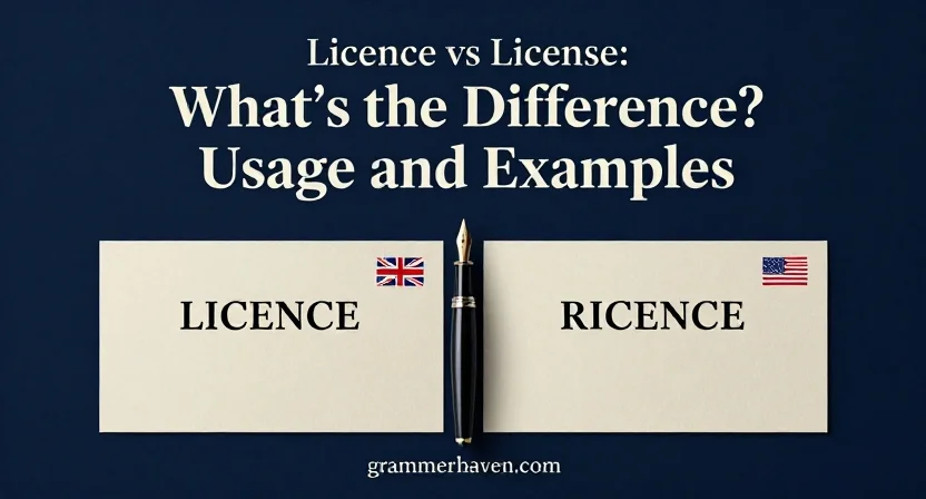 Licence vs License: What’s the Difference? Usage and Examples