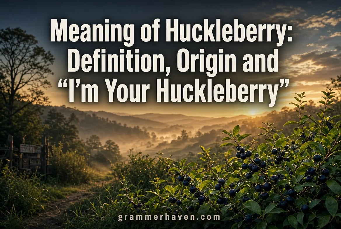 Meaning of Huckleberry: Definition, Origin and “I’m Your Huckleberry”