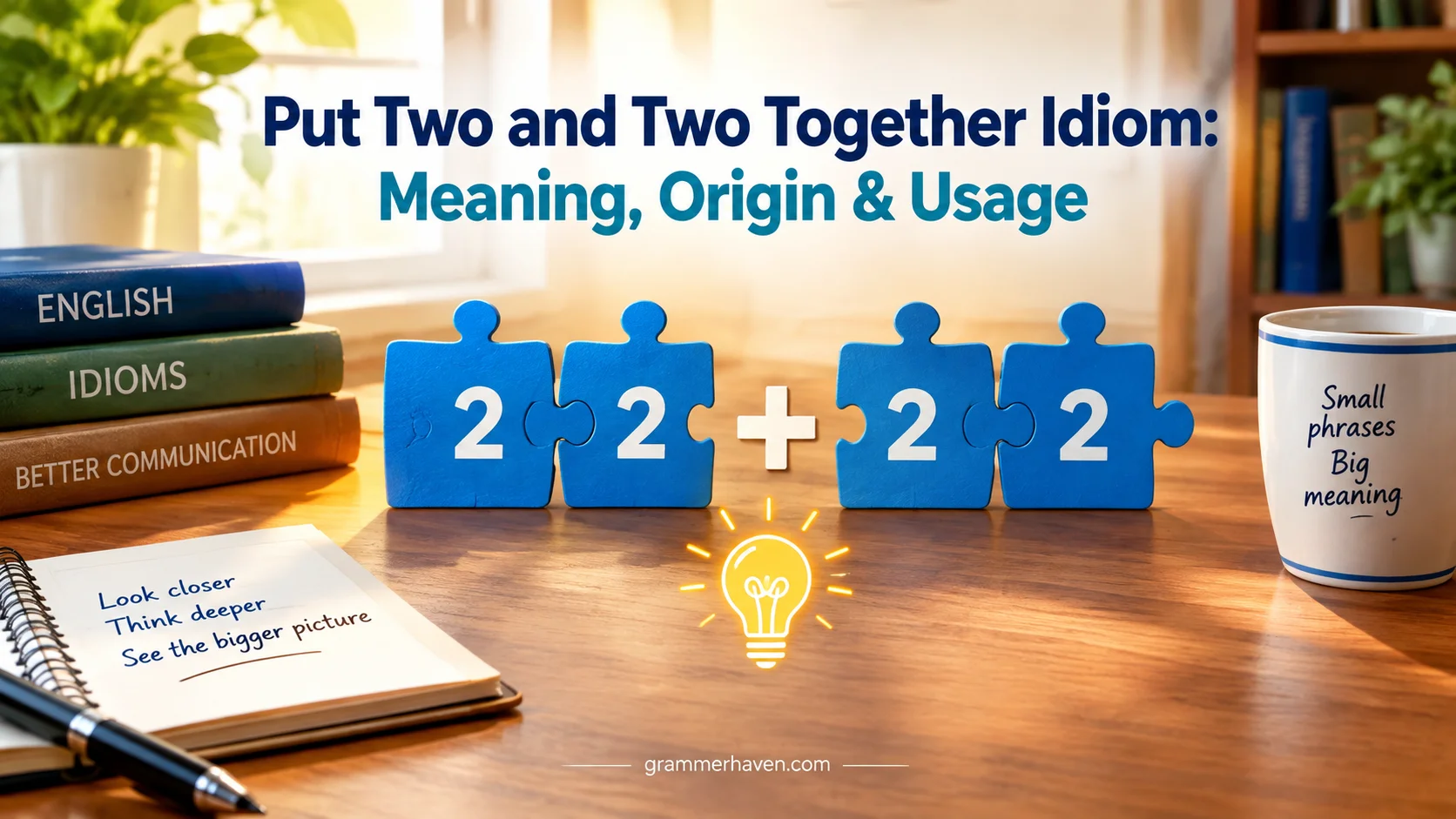 Put Two and Two Together Idiom: Meaning, Origin & Usage