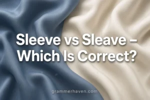 Sleeve vs Sleave – Which Is Correct? 