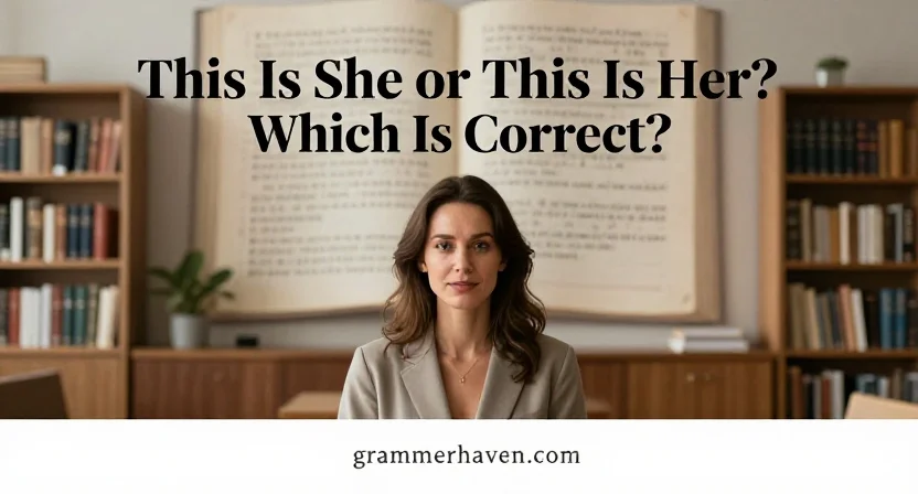 This Is She or This Is Her? Which Is Correct?