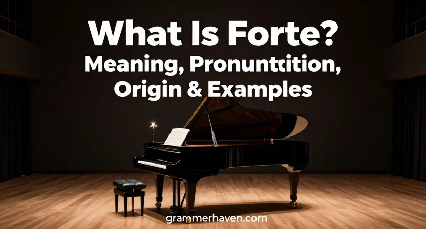 What Is Forte? Meaning, Pronunciation, Origin & Examples